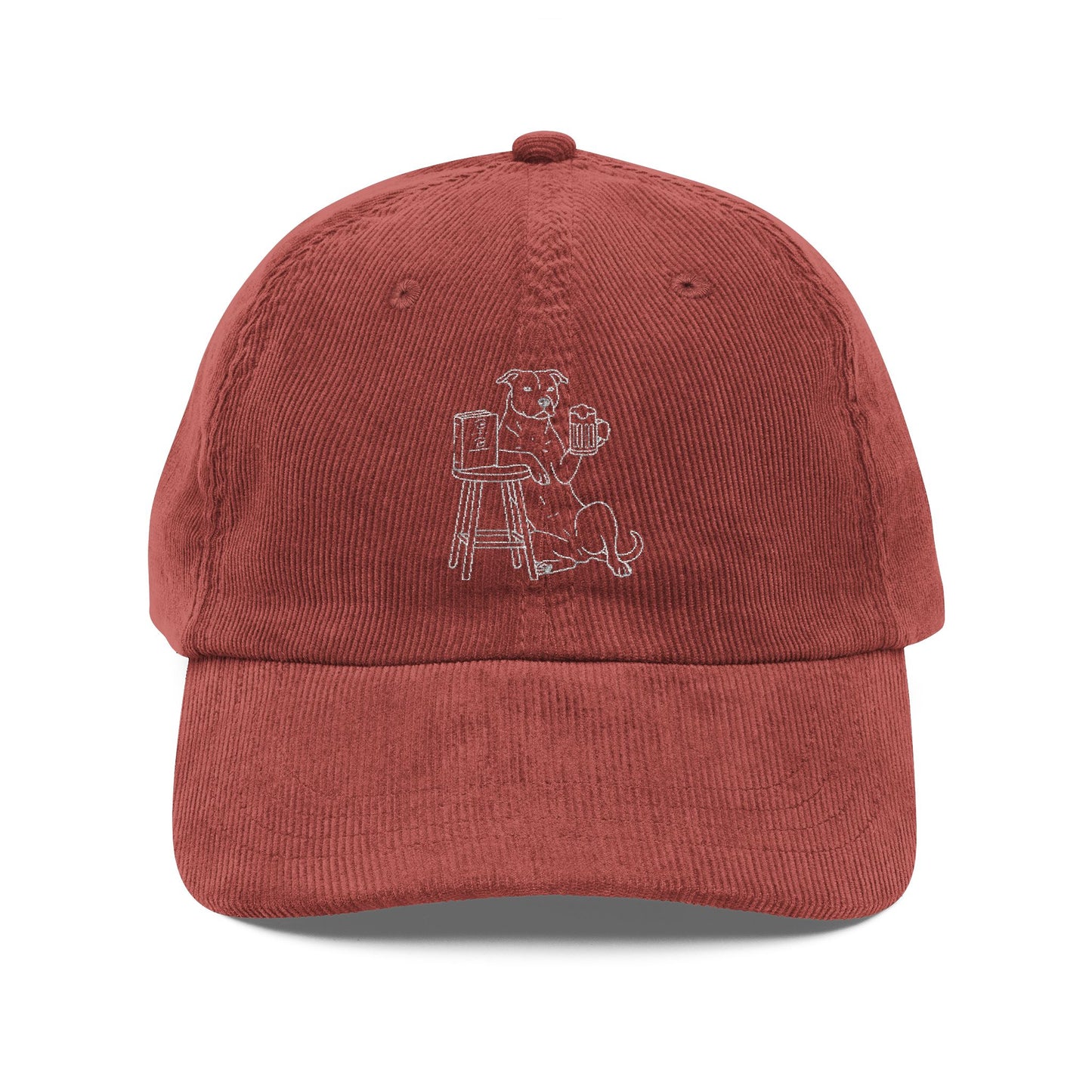 Vintage Corduroy Dog Cap