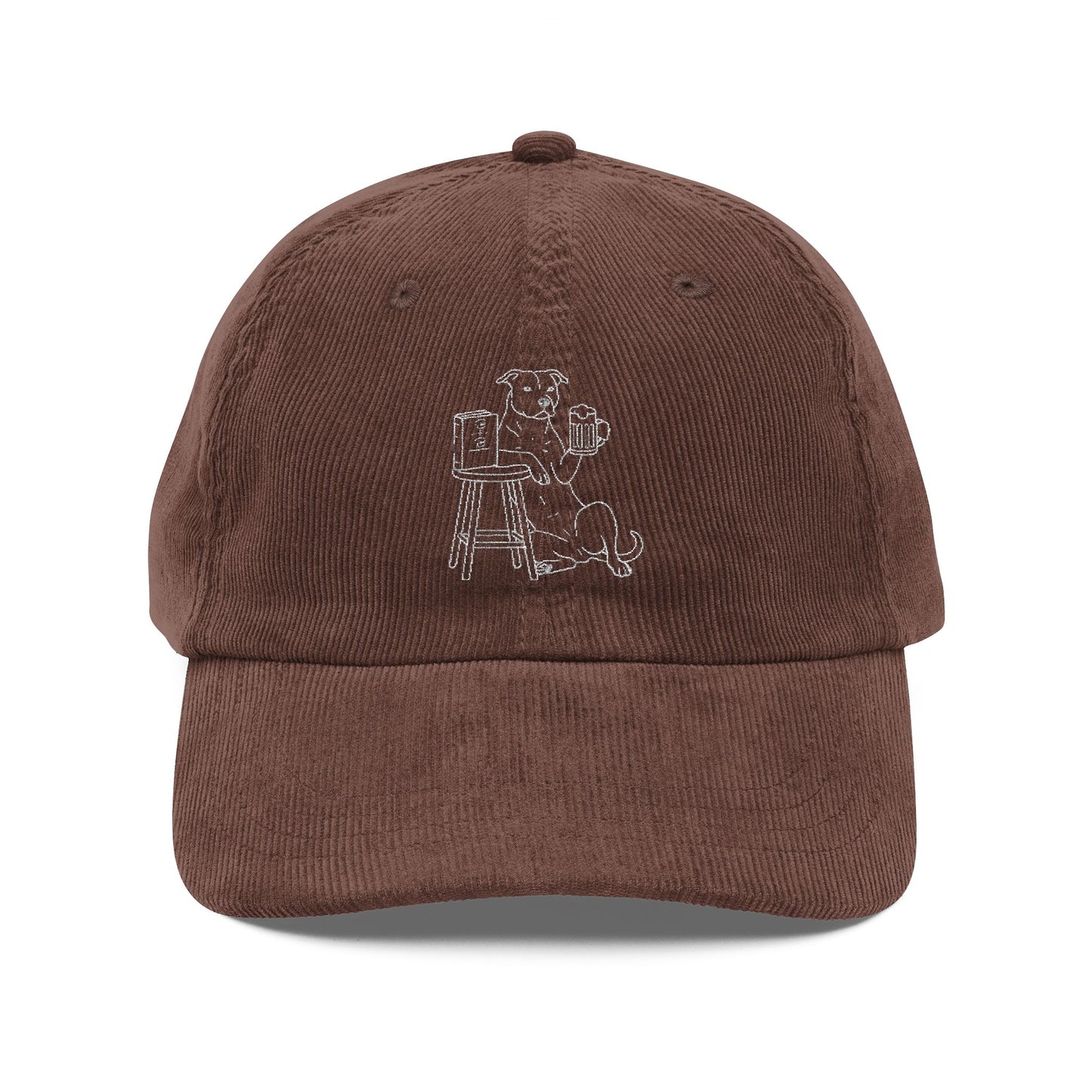 Vintage Corduroy Dog Cap